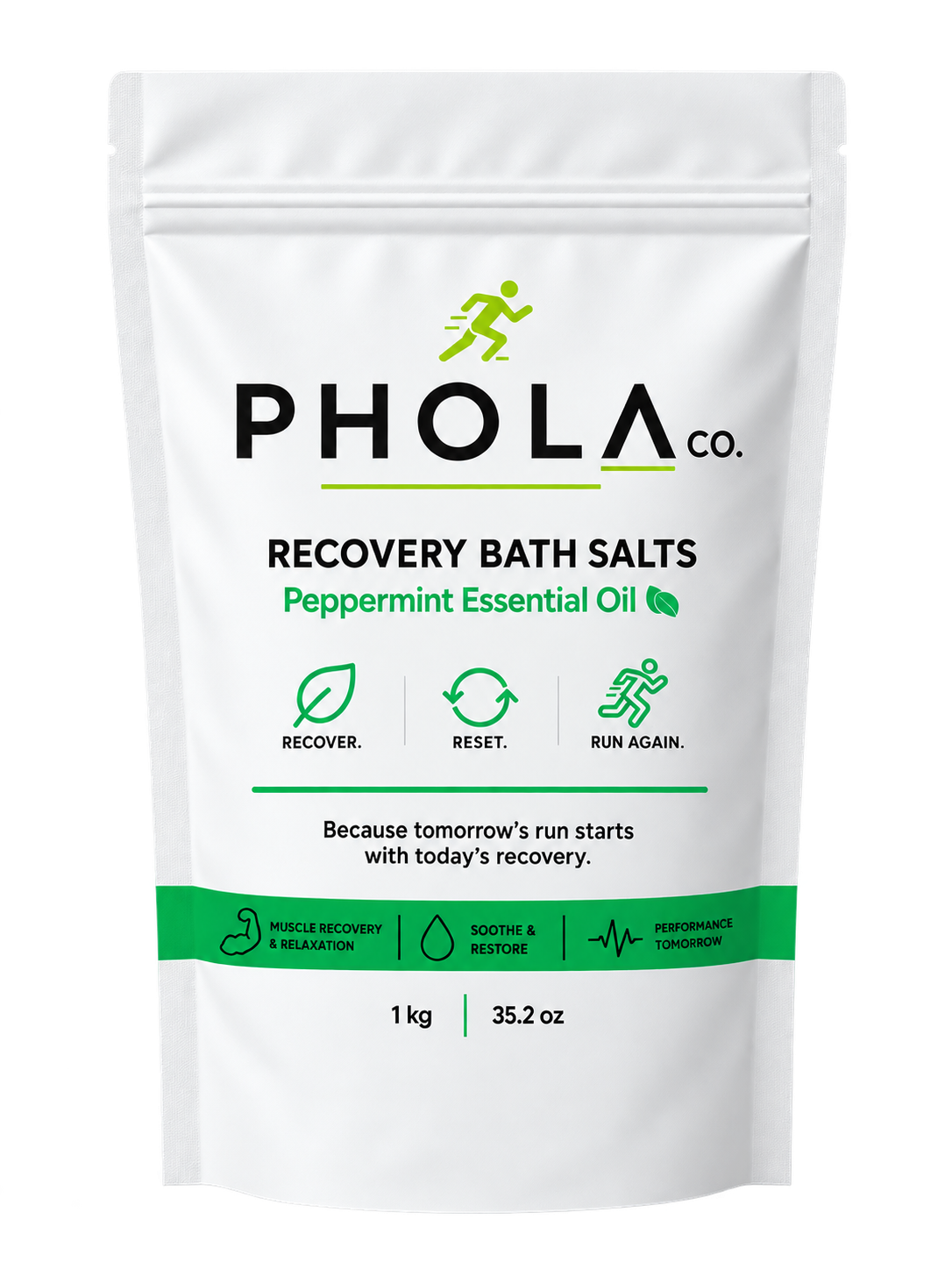 Recovery Bath Salts Peppermint 1kg